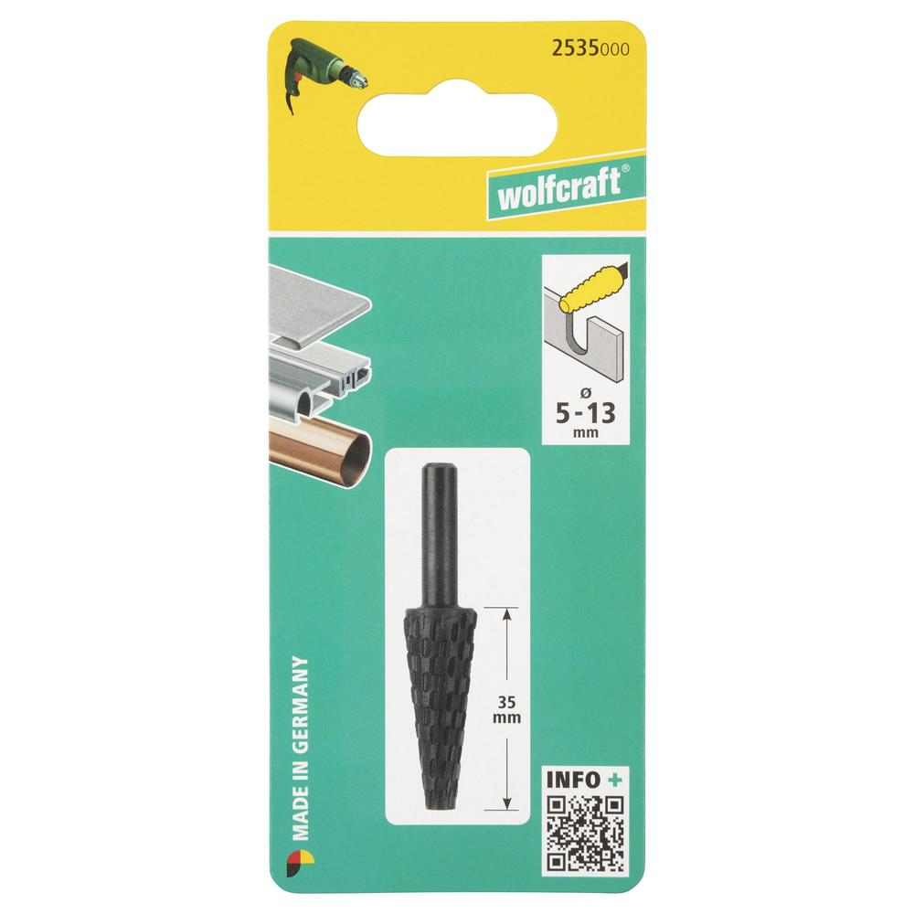 Wolfcraft Turpija Konusna Za Metal fi 5-13x35/60 mm Prihvat 6,35 mm - 2535000 - Slika 3