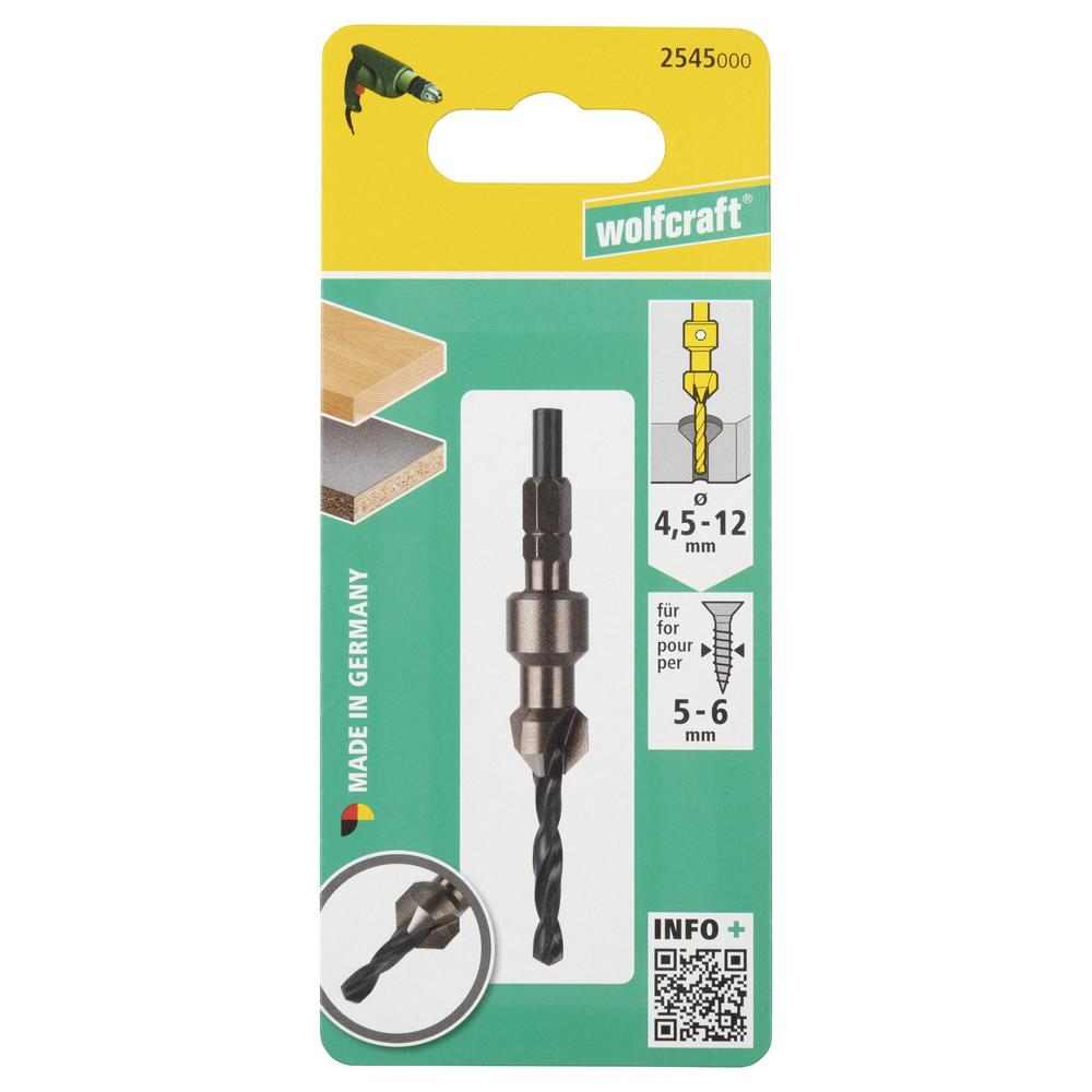 Wolfcraft Svrdlo Za Predbušenje Sa Upuštačem fi 4,5 / 12 mm - 2545000 - Slika 4