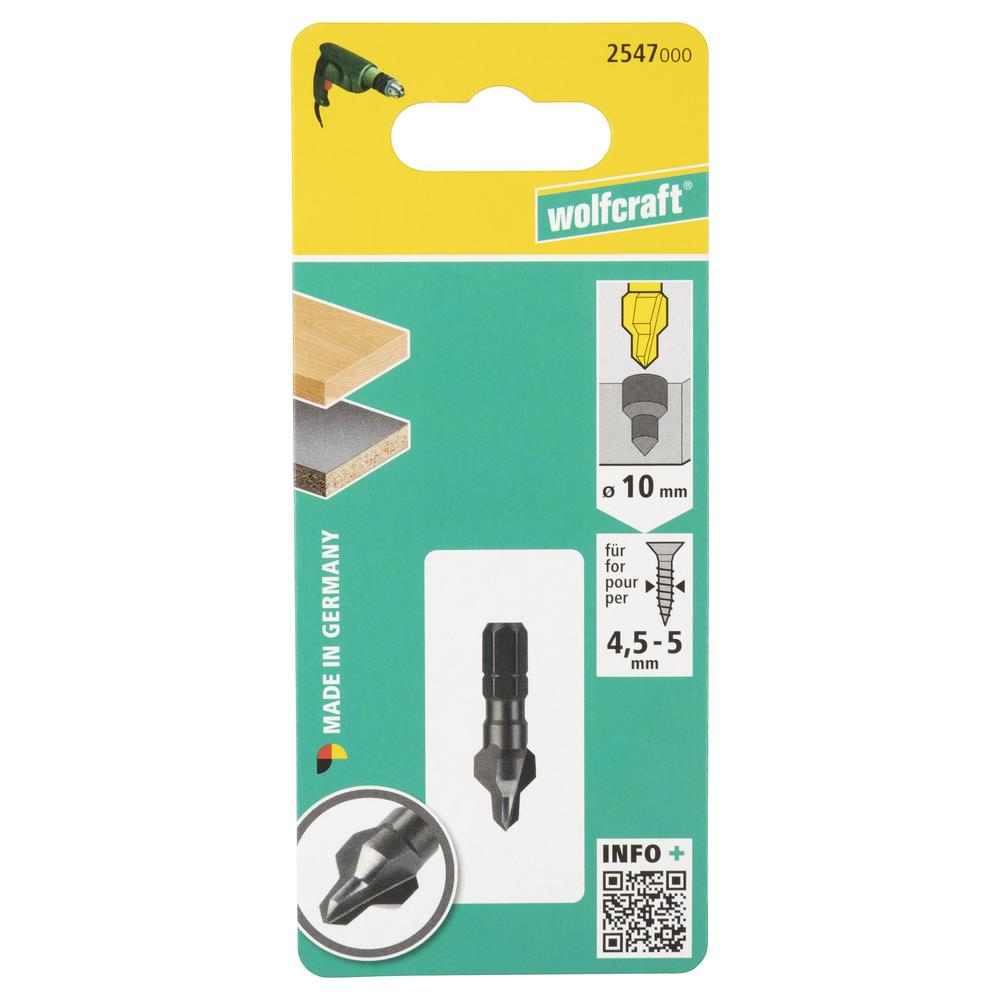 Wolfcraft Upuštač Za Drvo fi 4 - 10 mm Prihvat 1/4" - 2547000 - Slika 3