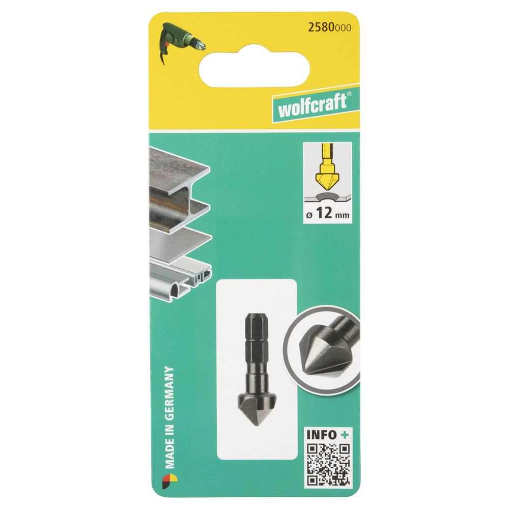 Wolfcraft Upuštač HSS Za Metal 12 mm Prihvat 1/4" - 2580000 - Slika 2