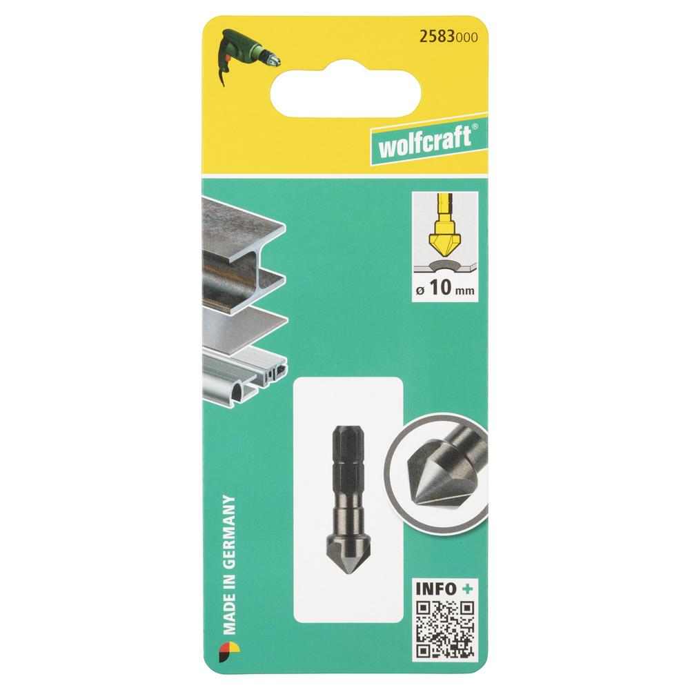 Wolfcraft Upuštač HSS Za Metal 10 mm Prihvat 1/4" - 2583000 - Slika 2