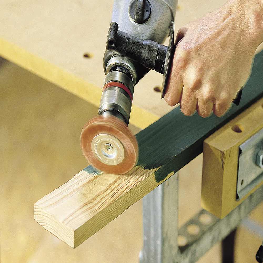 Wolfcraft Četka Kružna Najlonska Gruba fi 100x23/10x1,2 mm Prihvat 1/4" - 1502000 - Slika 3