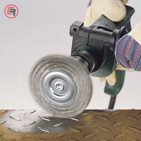 Wolfcraft Četka Kružna Čelična Valovita Žica fi 100x23/10x0,3 mm Prihvat 1/4" - 2102000 - Slika 3