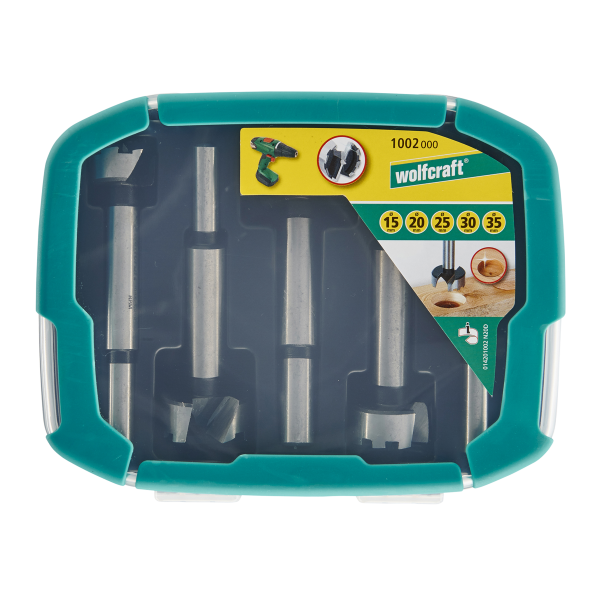 Wolfcraft Set Glodala Forstner fi 15, 20, 25, 30, 35mm / 5 dijelni - 1002000 - Slika 7