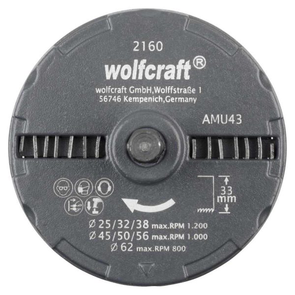 Wolfcraft Set Pila Za Rupe 25, 32, 38, 45, 50, 56, 62 mm / 33 mm Professional / 7 dijelni - 2160000 - Slika 3