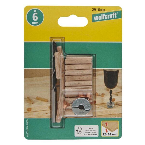 Wolfcraft Set Za Tiplanje 6 mm / 31 dijelni - 2916000 - Slika 4