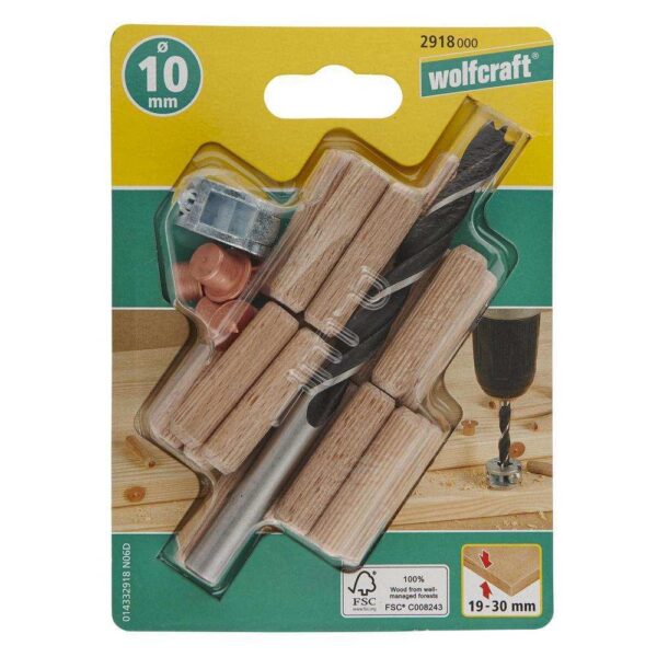 Wolfcraft Set Za Tiplanje 10 mm / 25 dijelni - 2918000 - Slika 4
