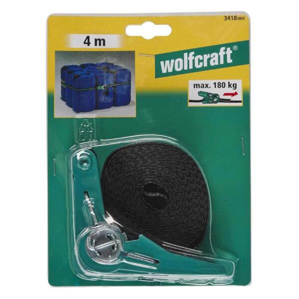 Wolfcraft Traka Sa Zateznim Mehanizmom 25 mm / 4 m / 180 kg - 3418000 - Slika 4