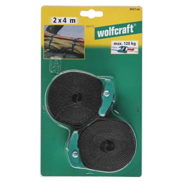 Wolfcraft Traka Zatezna Sa Steznom Kopčom 25 mm / 4 m / 120 kg - 3421000 - Slika 3