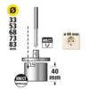Wolfcraft Set Kruna Za Zidove Od Cigle i Kamena 33-83 mm / 7 dijelni - 3464000 - Slika 5