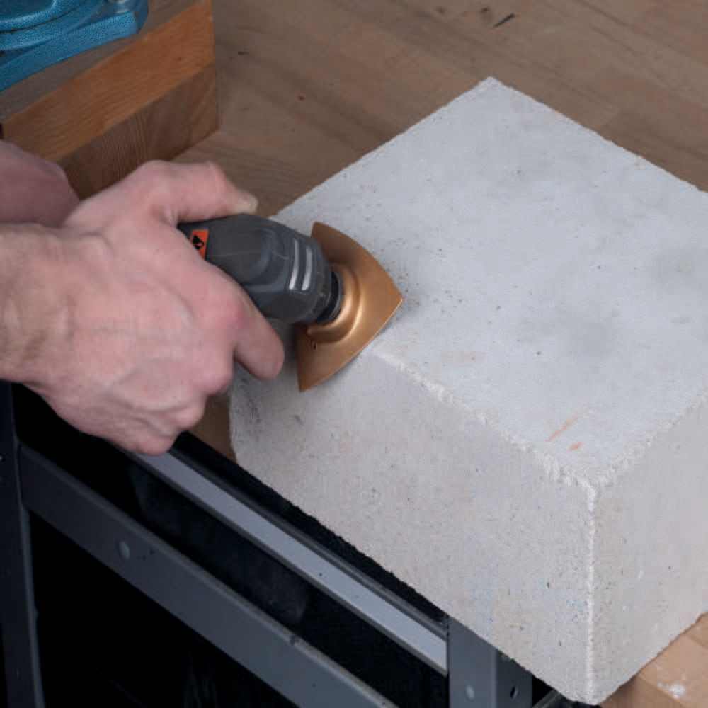 Wolfcraft Brusna Ploča Trokut PRO HM Za Multifunkcionalni Alat Beton / Kamen 80 mm - 3994000 - Slika 7