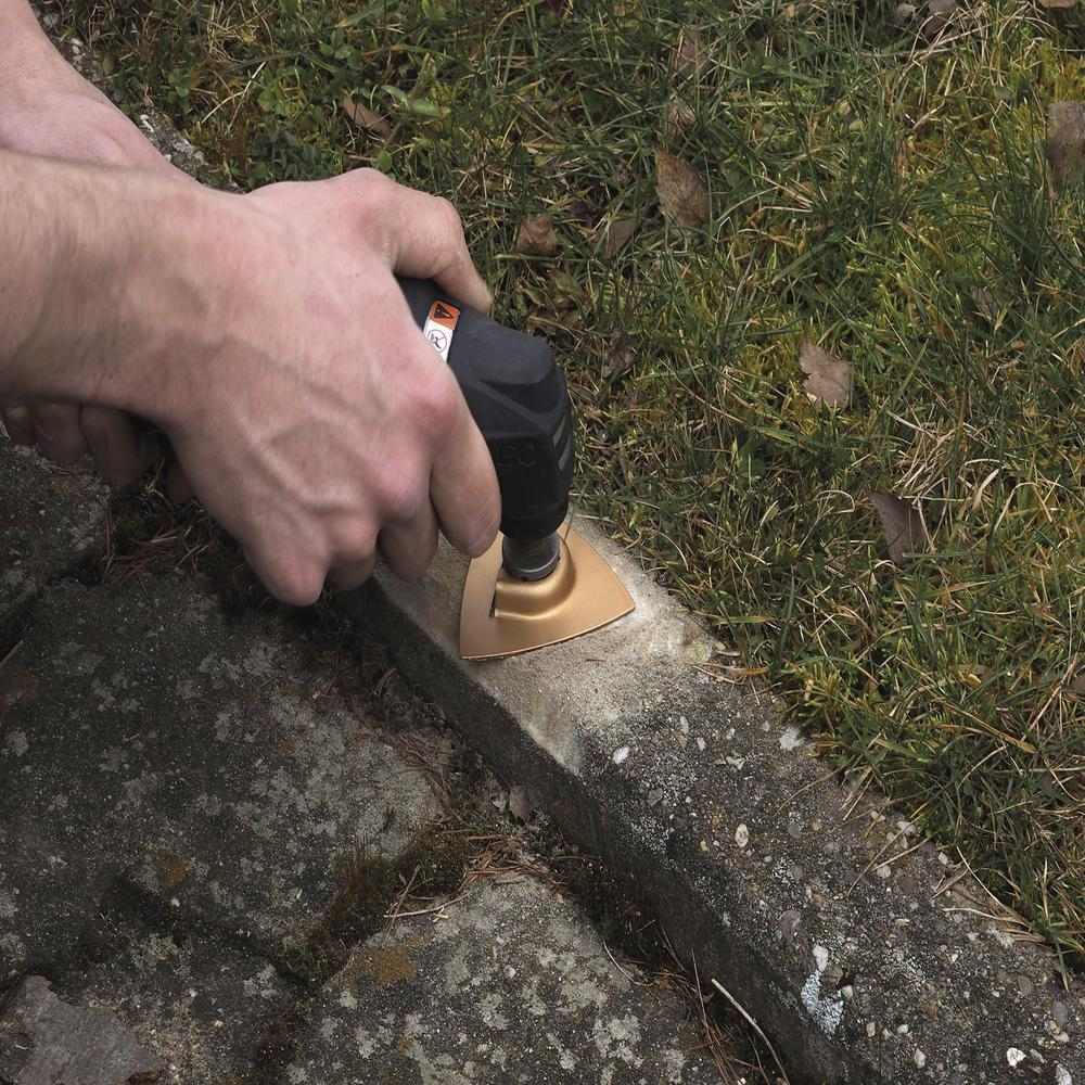 Wolfcraft Brusna Ploča Trokut PRO HM Za Multifunkcionalni Alat Beton / Kamen 80 mm - 3994000 - Slika 6