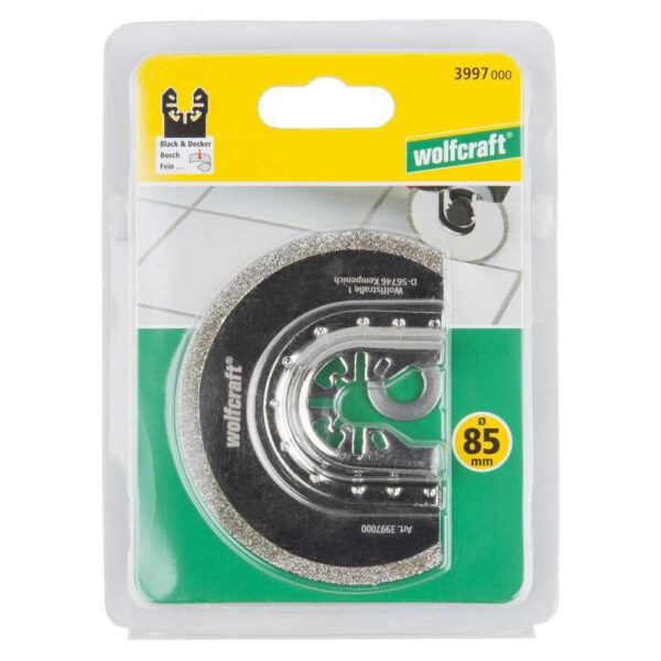 Wolfcraft List Pile Segmentni PRO Dijamantni Za Multifunkcionalni Alat Za Fuge 85 mm - 3997000 - Image 7