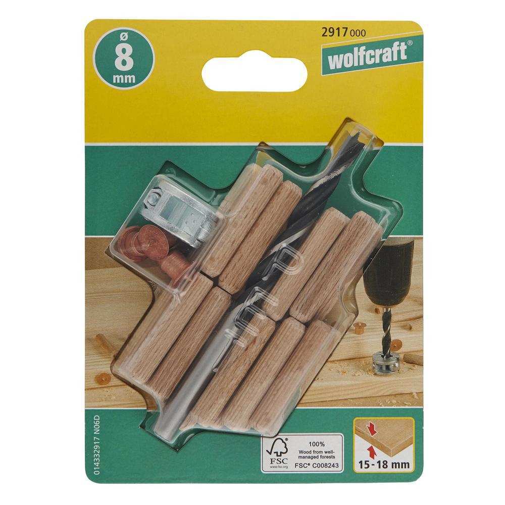 Wolfcraft Set Za Tiplanje 8 mm / 28 dijelni - 2917000 - Slika 4