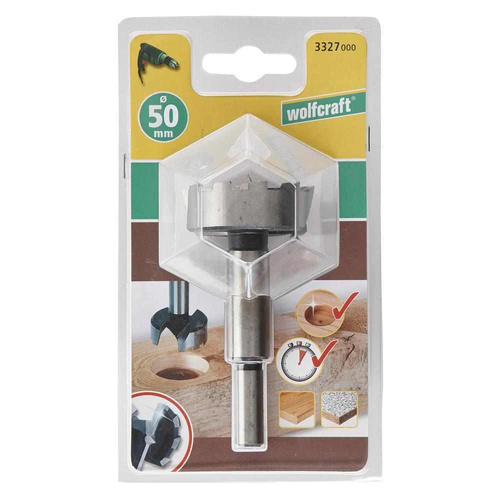 Wolfcraft Glodalo Cilindrično Forstner fi 50 x 90 mm Prihvat 8 mm - 3327000 - Slika 6