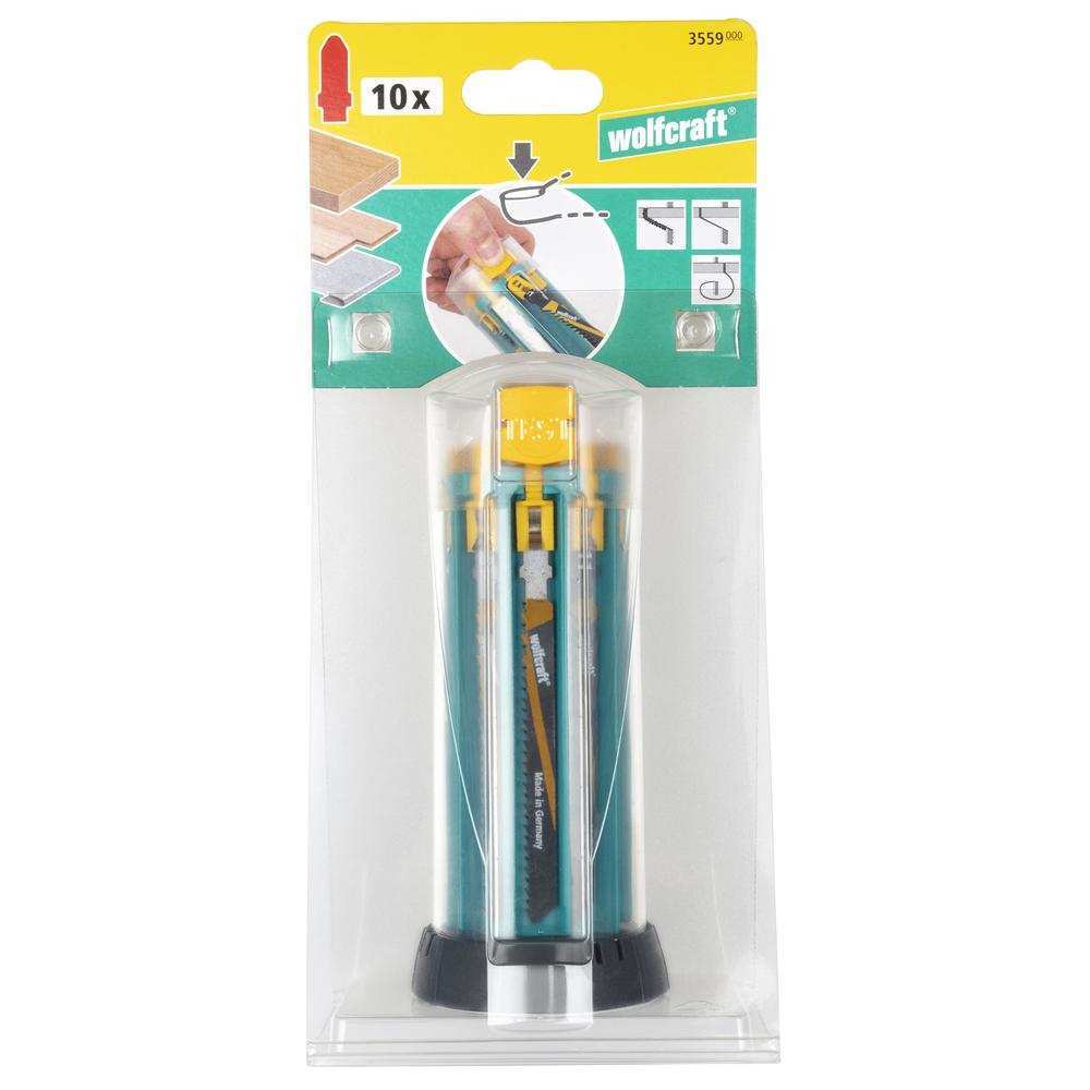 Wolfcraft Ubodne Pilice Za Drvo i Metal T-Prihvat PVC Kutija / 10 kom - 3559000 - Slika 6