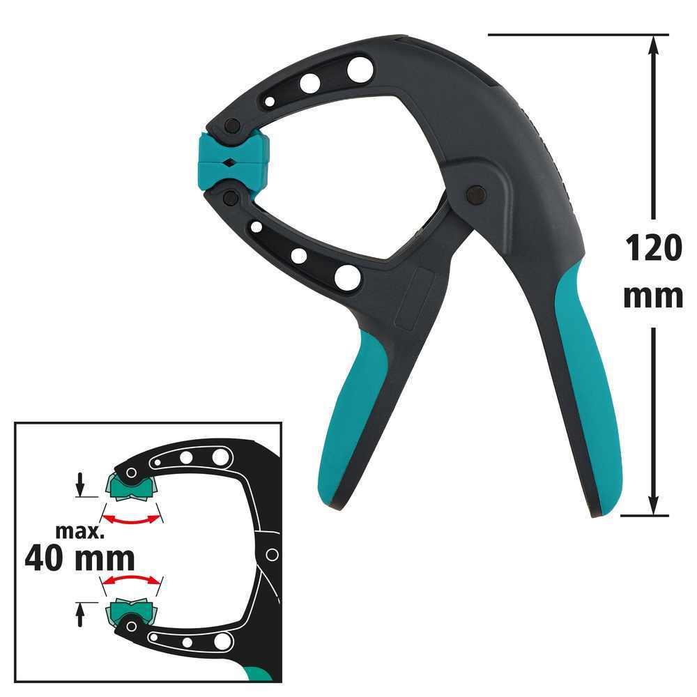 Wolfcraft Stega Sa Oprugom Pro Ergo FZH 40 / 40 mm - 3626000 - Slika 6