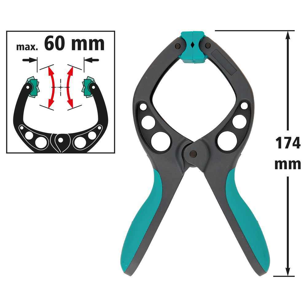 Wolfcraft Stega Sa Oprugom Pro FZ 60 / 60 mm - 3631000 - Slika 4