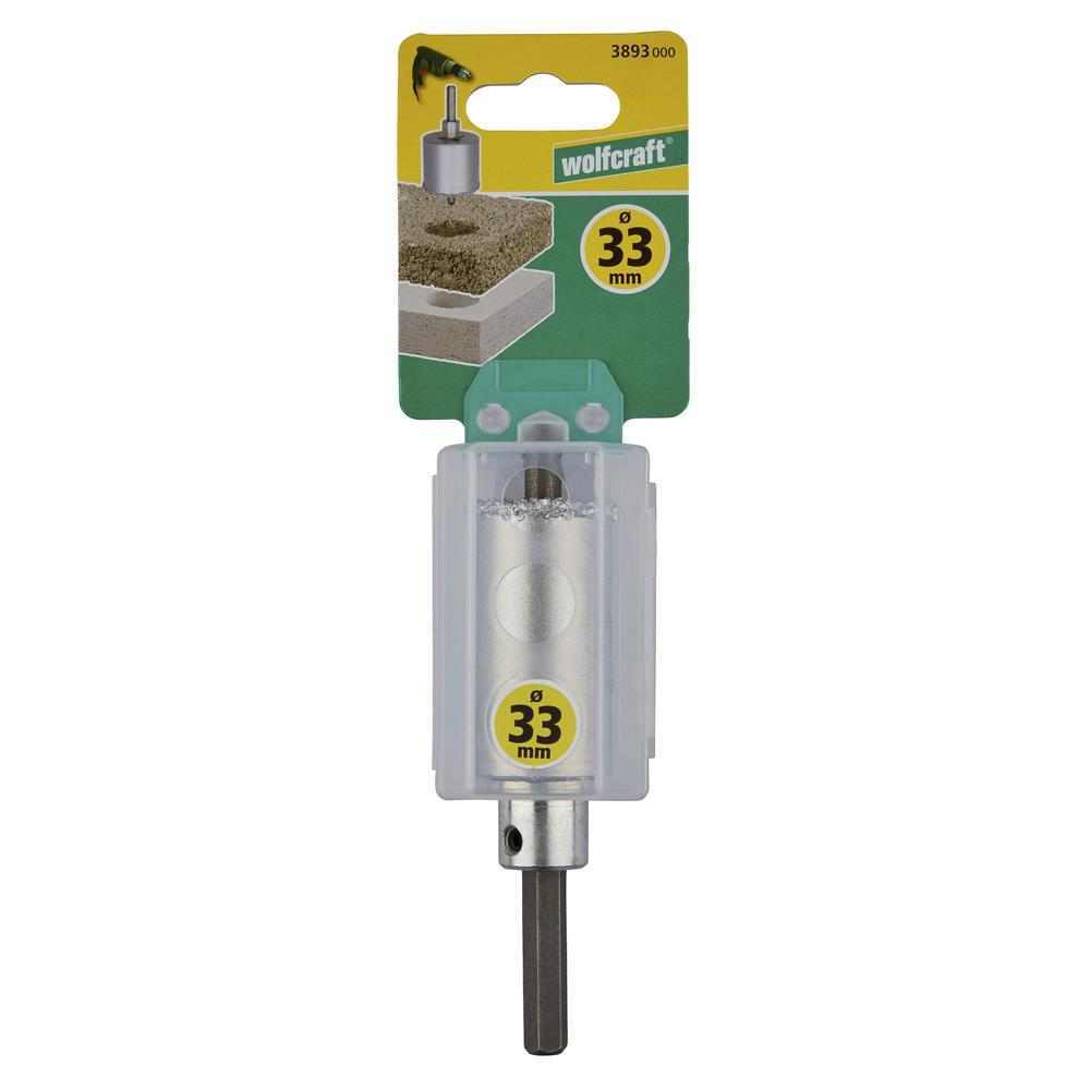 Wolfcraft Kruna Za Bušenje HM Sa Svrdlom Za Centriranje fi 33/55mm Prihvat 6-STR - 3893000 - Slika 3