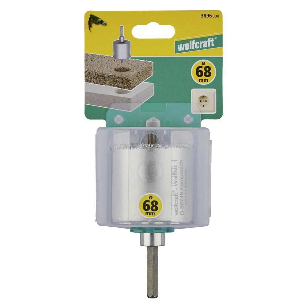 Wolfcraft Kruna Za Bušenje HM Sa Svrdlom Za Centriranje fi 68/55mm Prihvat 6-STR - 3896000 - Slika 3