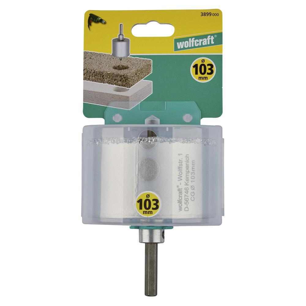 Wolfcraft Kruna Za Bušenje HM Sa Svrdlom Za Centriranje fi 103/55mm Prihvat 6-STR - 3899000 - Slika 3