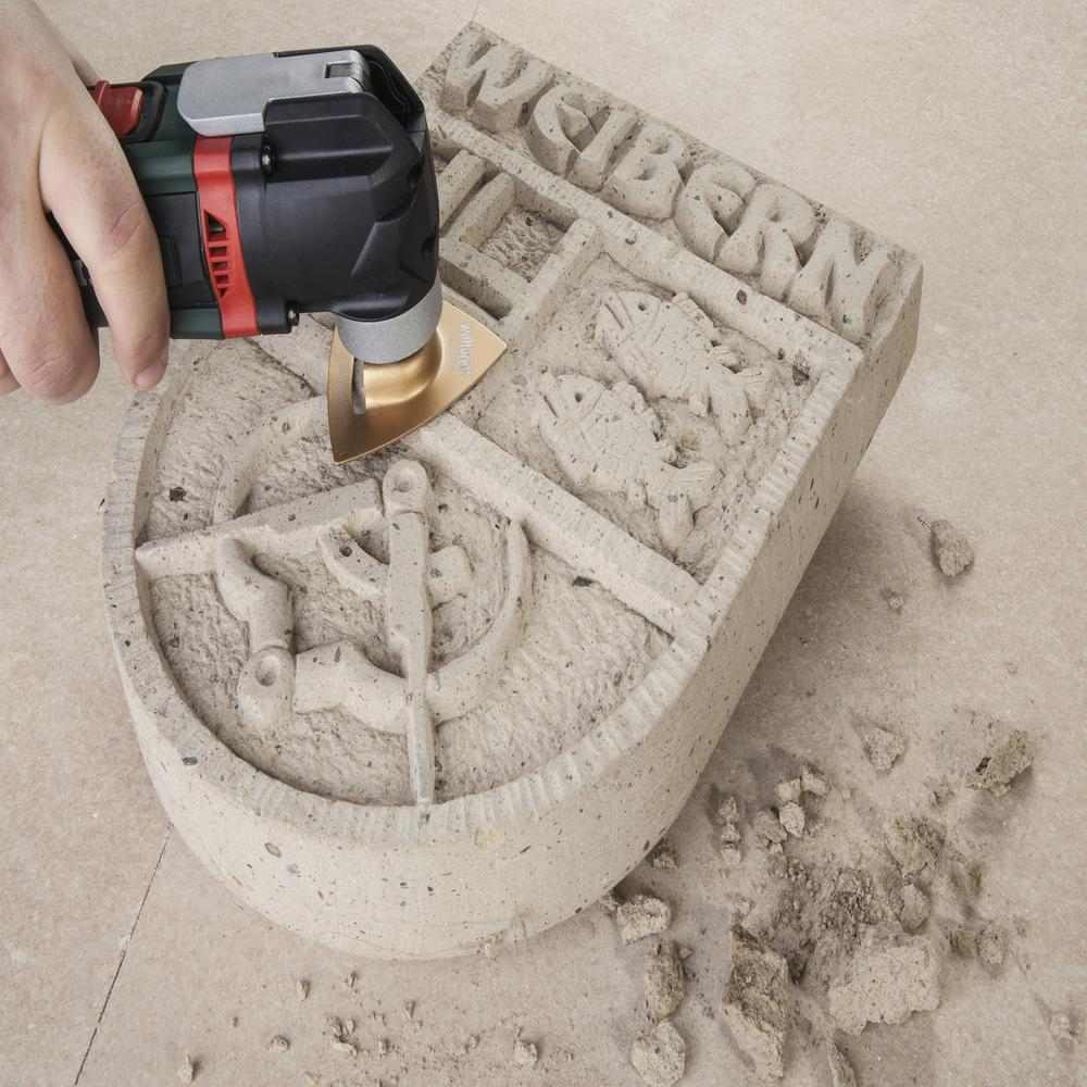 Wolfcraft Brusna Ploča Trokut PRO HM Za Multifunkcionalni Alat Beton / Kamen 80 mm - 3994000 - Slika 4