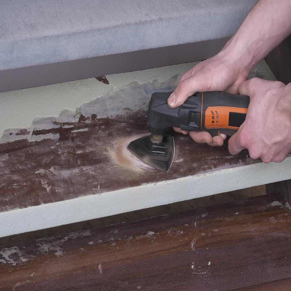 Wolfcraft Brusna Podloga Sa Čičkom PRO Za Multifunkcionalni Alat Easy-Fix 95 mm - 3996000 - Slika 3