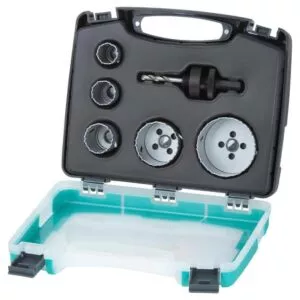 Wolfcraft Set Kruna Bi-Metal fi 25, 29, 35, 51 i 68 mm Sa Adapterom / 6 dijelni U Koferu - 3498000