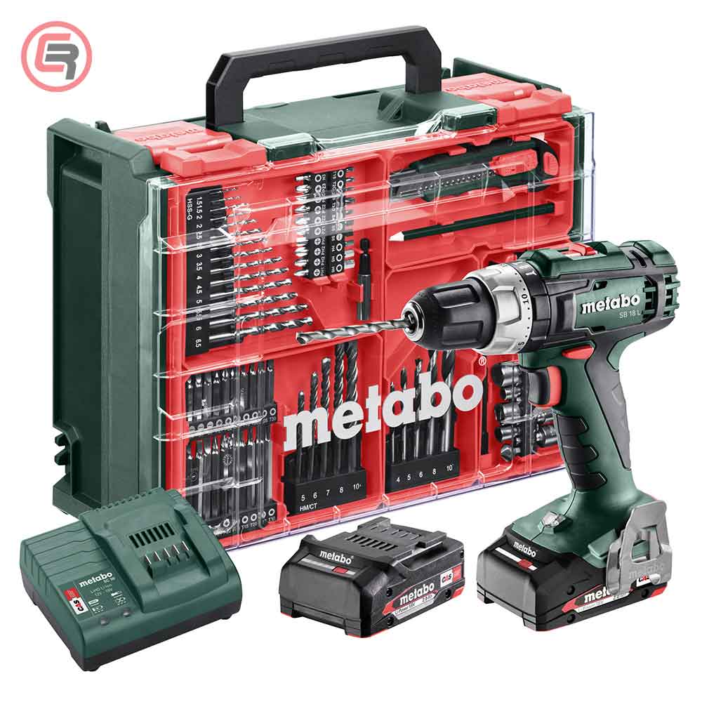 Metabo Bušilica - Odvijač Aku Udarna SB 18 L Set 2 x AKU (2,0 Ah) SC 36 Mobile WorkShop – 602317710