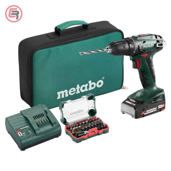 Metabo Bušilica-Odvijač Aku BS 18 1xAKU (2,0 Ah) SC 30 U Torbi + Bit-Box SP – 602207580