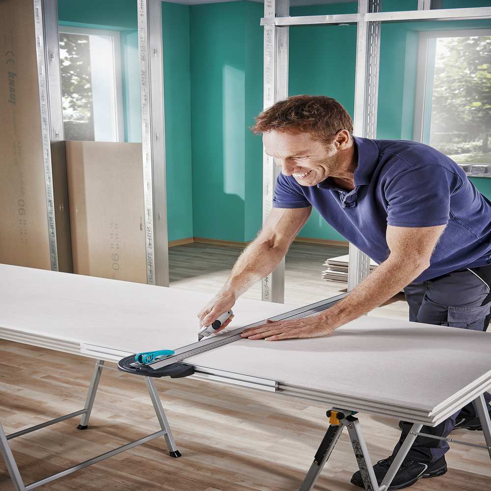 Wolfcraft Rezač Ugaoni Za Gips Ploče Sa T-Vodilicom Za Paralelno Rezanje 1000 mm - 4008000 - Slika 2