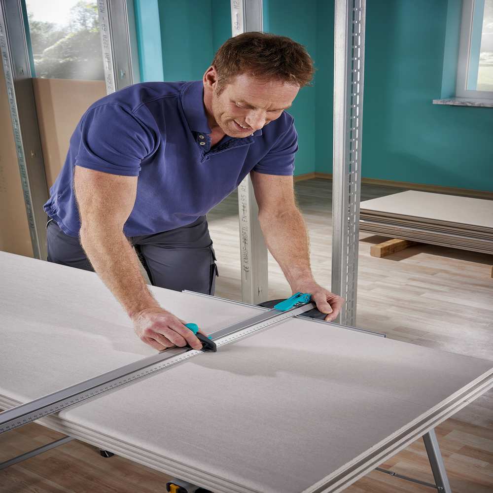 Wolfcraft Rezač Ugaoni Za Gips Ploče Sa T-Vodilicom Za Paralelno Rezanje 1000 mm - 4008000 - Slika 4