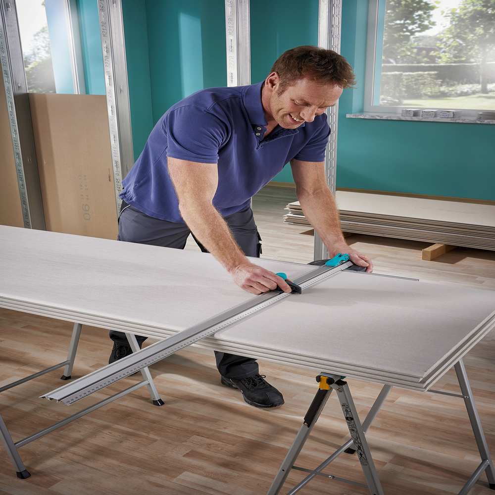 Wolfcraft Rezač Ugaoni Za Gips Ploče Sa T-Vodilicom Za Paralelno Rezanje 1000 mm - 4008000 - Slika 5