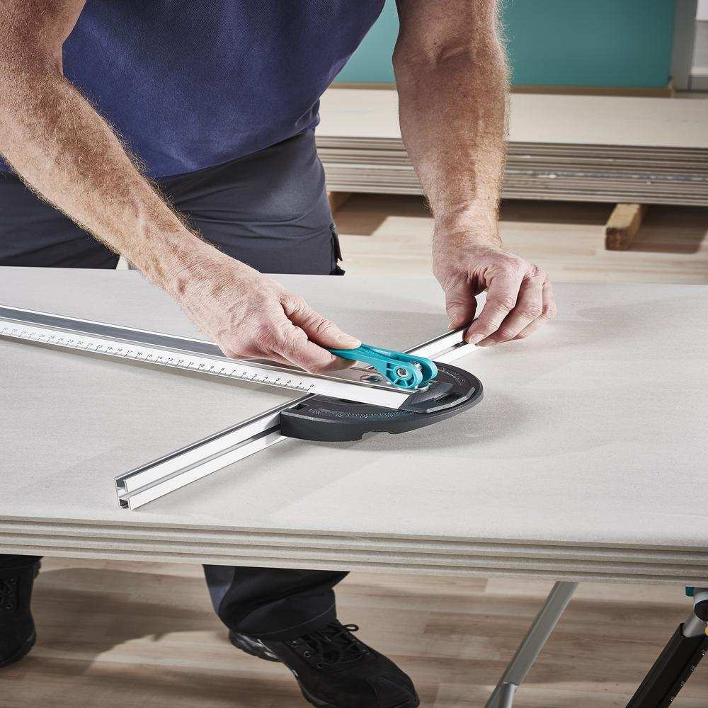 Wolfcraft Rezač Ugaoni Za Gips Ploče Sa T-Vodilicom Za Paralelno Rezanje 1000 mm - 4008000 - Slika 12