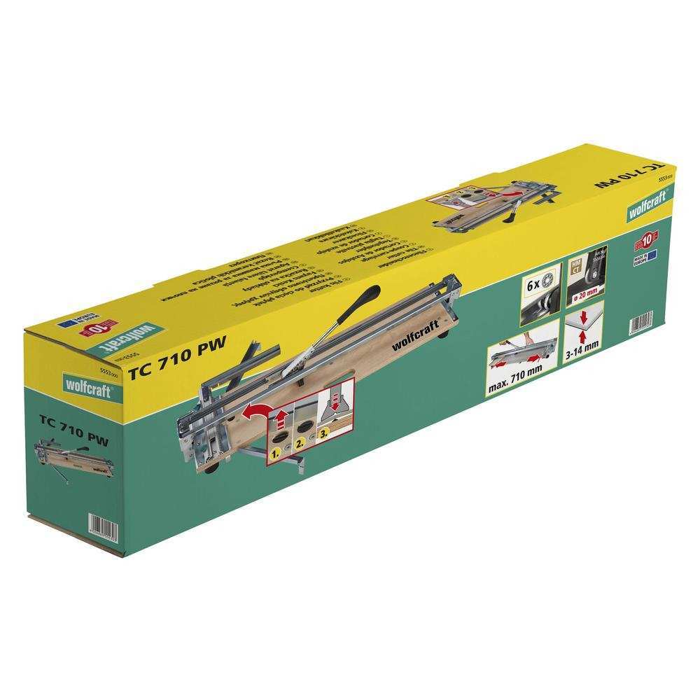Wolfcraft Rezač Keramičkih Pločica Drvena Baza TC 710 PW / 710 mm - 5553000 - Slika 11