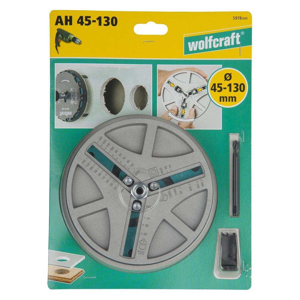 Wolfcraft Podesiva Krunska Pila Za Meko Drvo i Rigips fi 45 - 130 mm - 5978000 - Slika 11