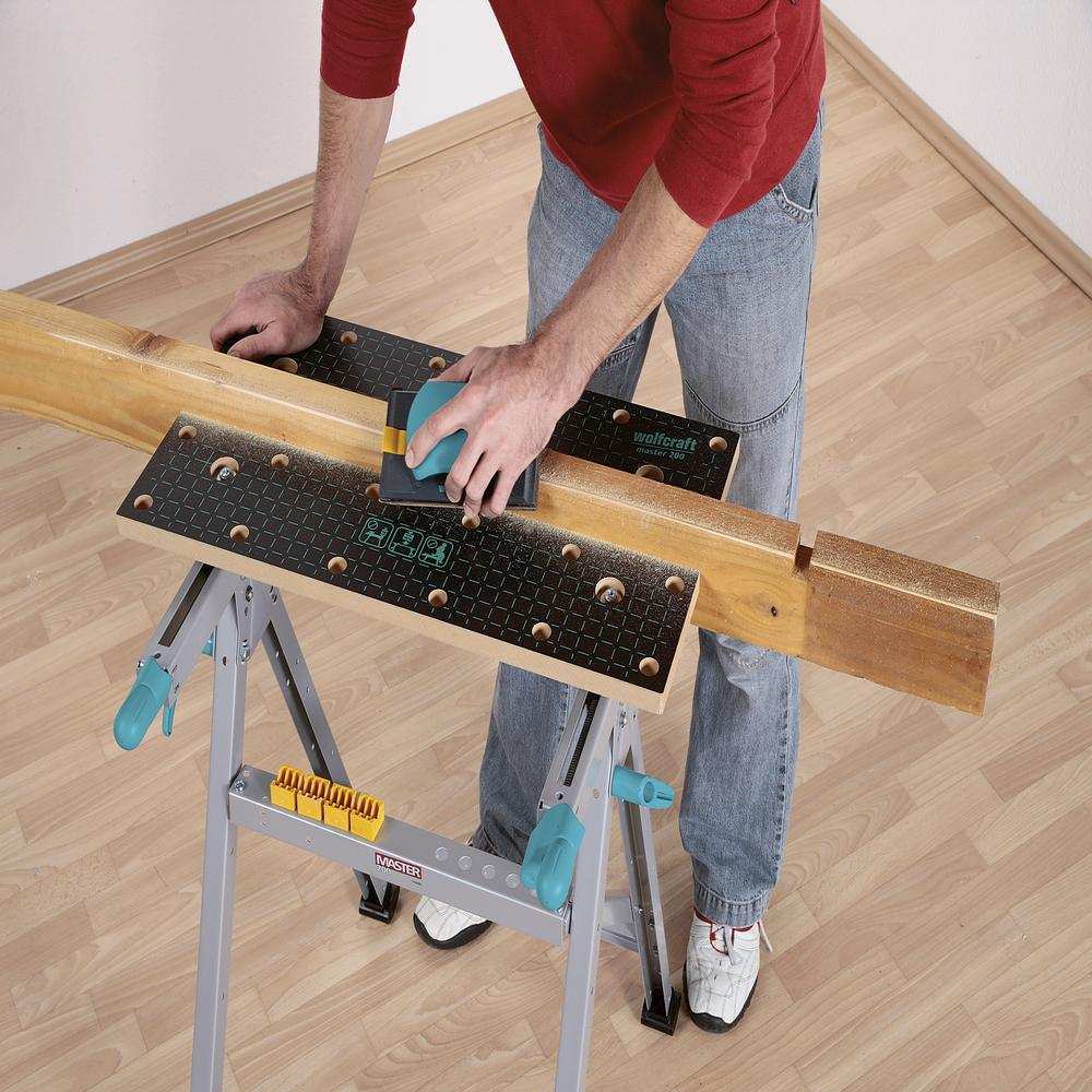 Wolfcraft Stol Radni i Stezni Master 200 / 645 x 450 x 800 mm - 6177000 - Slika 7