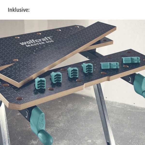 Wolfcraft Stol Radni i Stezni Master 650 Ergo / 650 x 720 x 950 mm - 6870000 - Slika 18