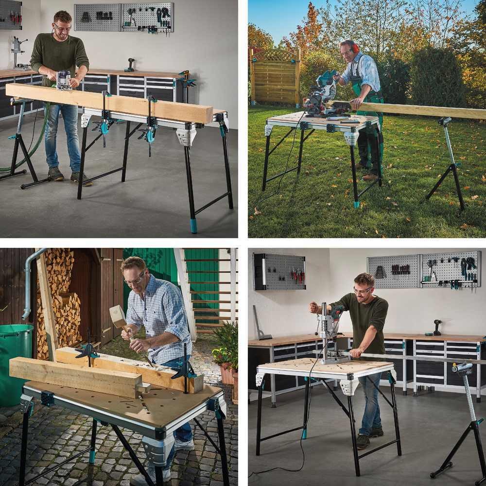 Wolfcraft Stol Radni Mobilni Master Work 1600 / 1.110 x 765 x 863 mm - 6909000 - Slika 21