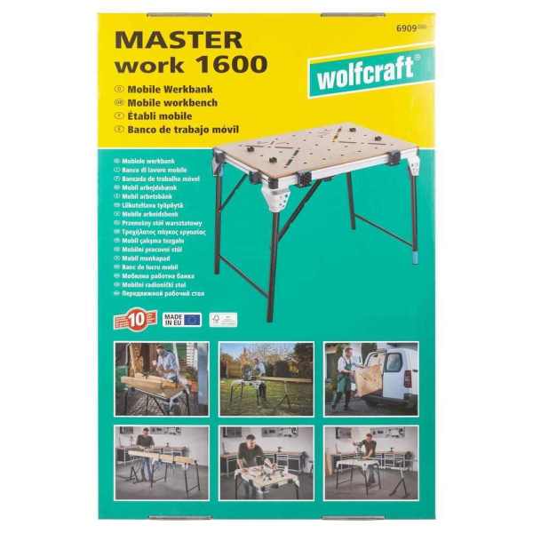 Wolfcraft Stol Radni Mobilni Master Work 1600 / 1.110 x 765 x 863 mm - 6909000 - Slika 23