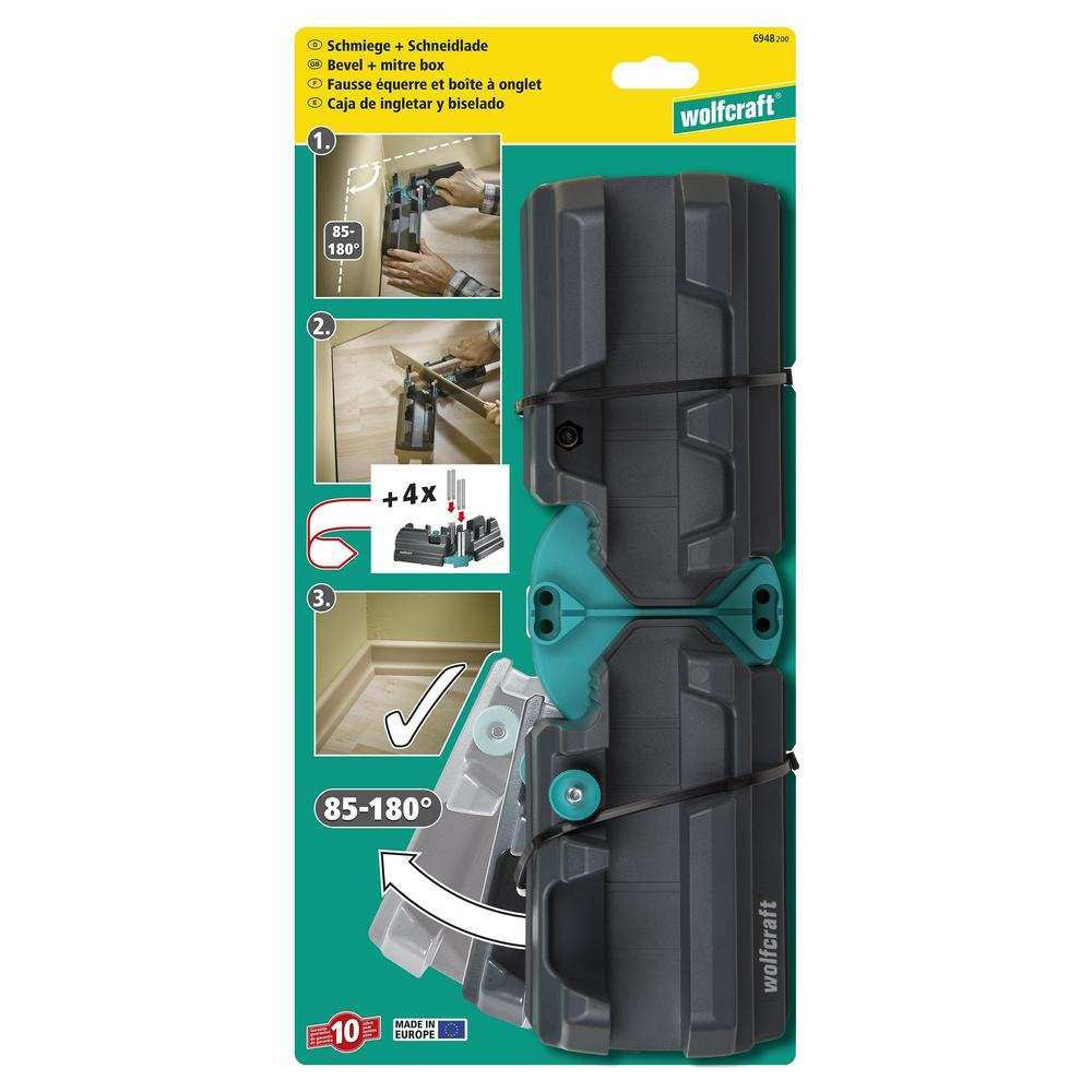 Wolfcraft Šablon Podesivi Za Kutno Rezanje 100 mm / 85 - 180* - 6948200 - Slika 12