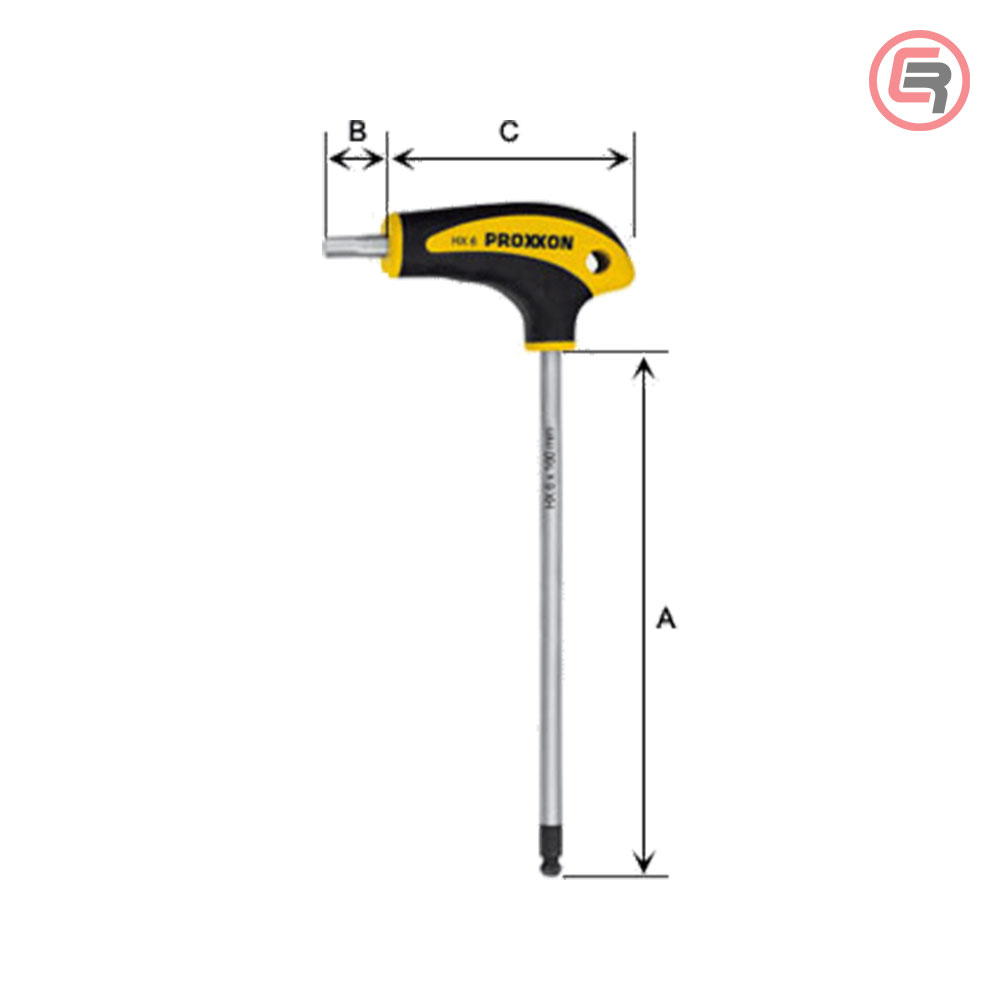 Proxxon Ključ Imbus HX 7 x 160 mm L-ručica - 22414 - Slika 2