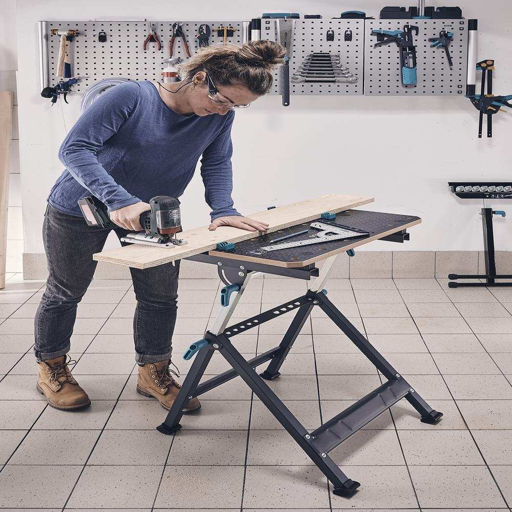 Wolfcraft Stol Radni i Stezni Master 650 Ergo / 650 x 720 x 950 mm - 6870000 - Slika 8