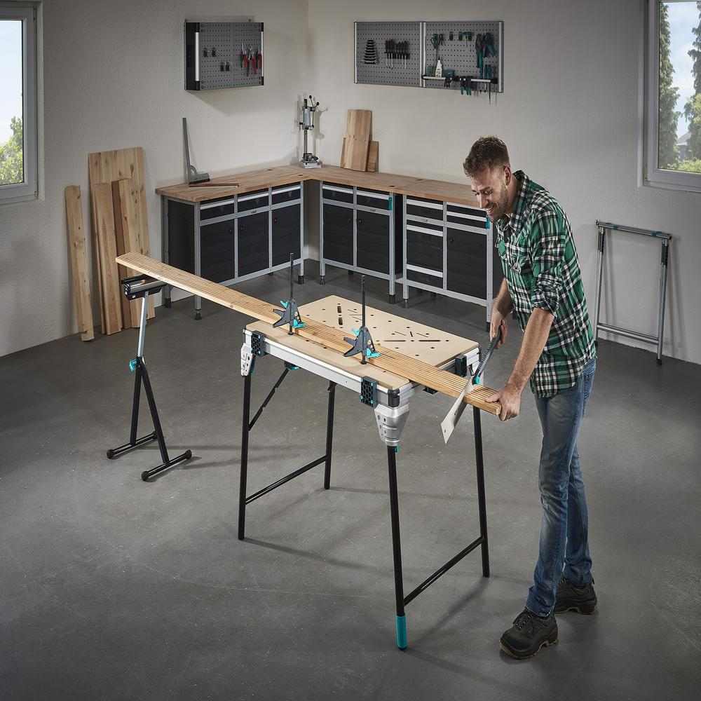 Wolfcraft Stol Radni Mobilni Master Work 1600 / 1.110 x 765 x 863 mm - 6909000 - Slika 15