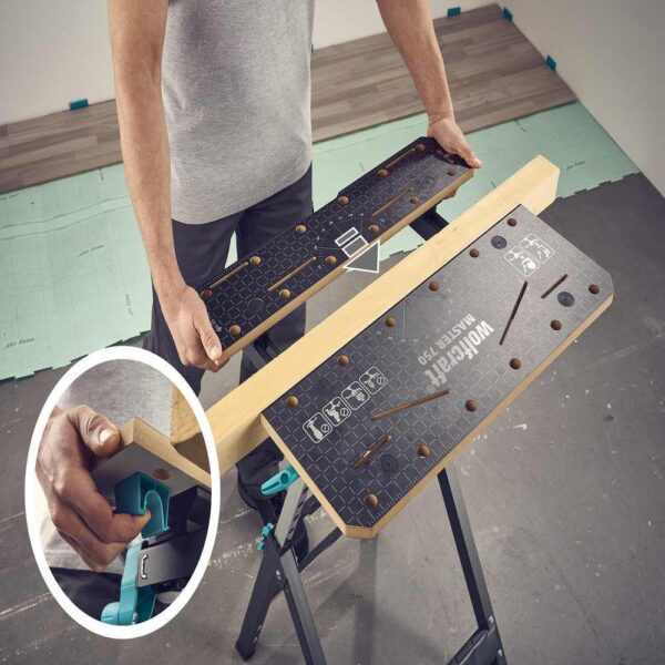 Wolfcraft Stol Radni i Stezni Master 750 Ergo / 680 x 700 x 950 mm - 6871000 - Slika 15