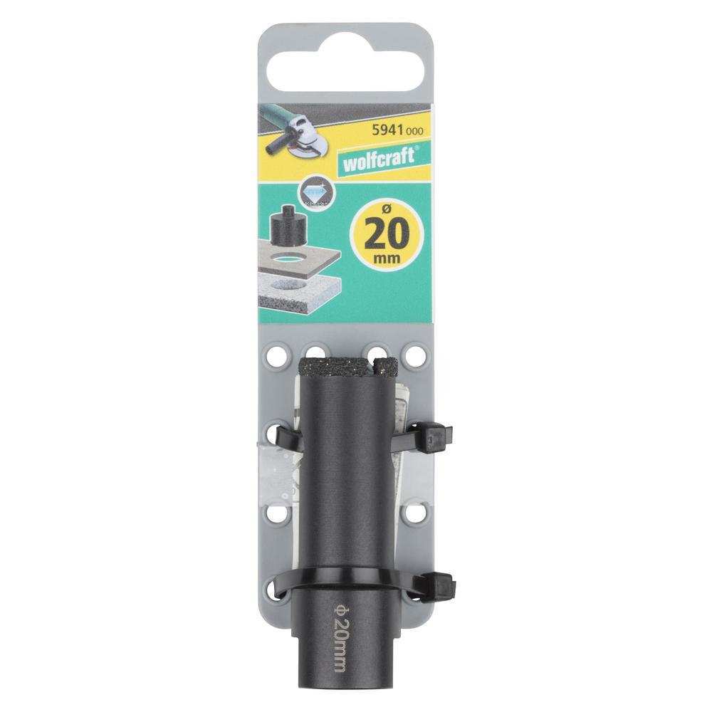 Wolfcraft Kruna Dijamantna Za Pločice "Ceramic" fi 20 / 45 mm M14 Suho Bušenje - 5941000 - Slika 3