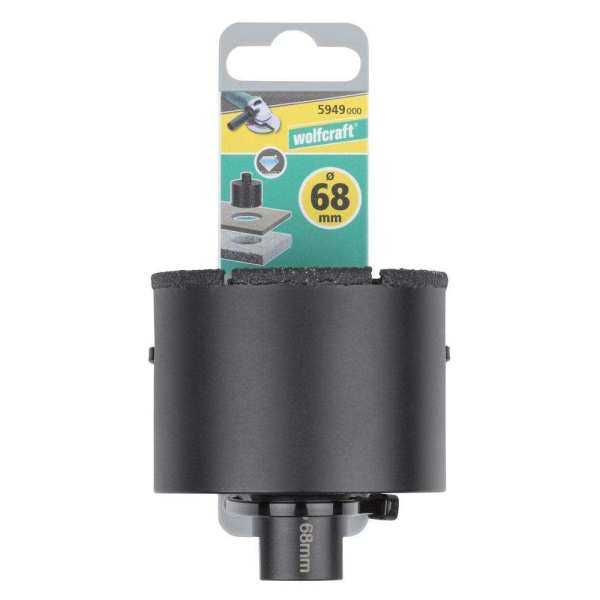 Wolfcraft Kruna Dijamantna Za Pločice "Ceramic" fi 68 / 45 mm M14 Suho Bušenje - 5949000 - Slika 3