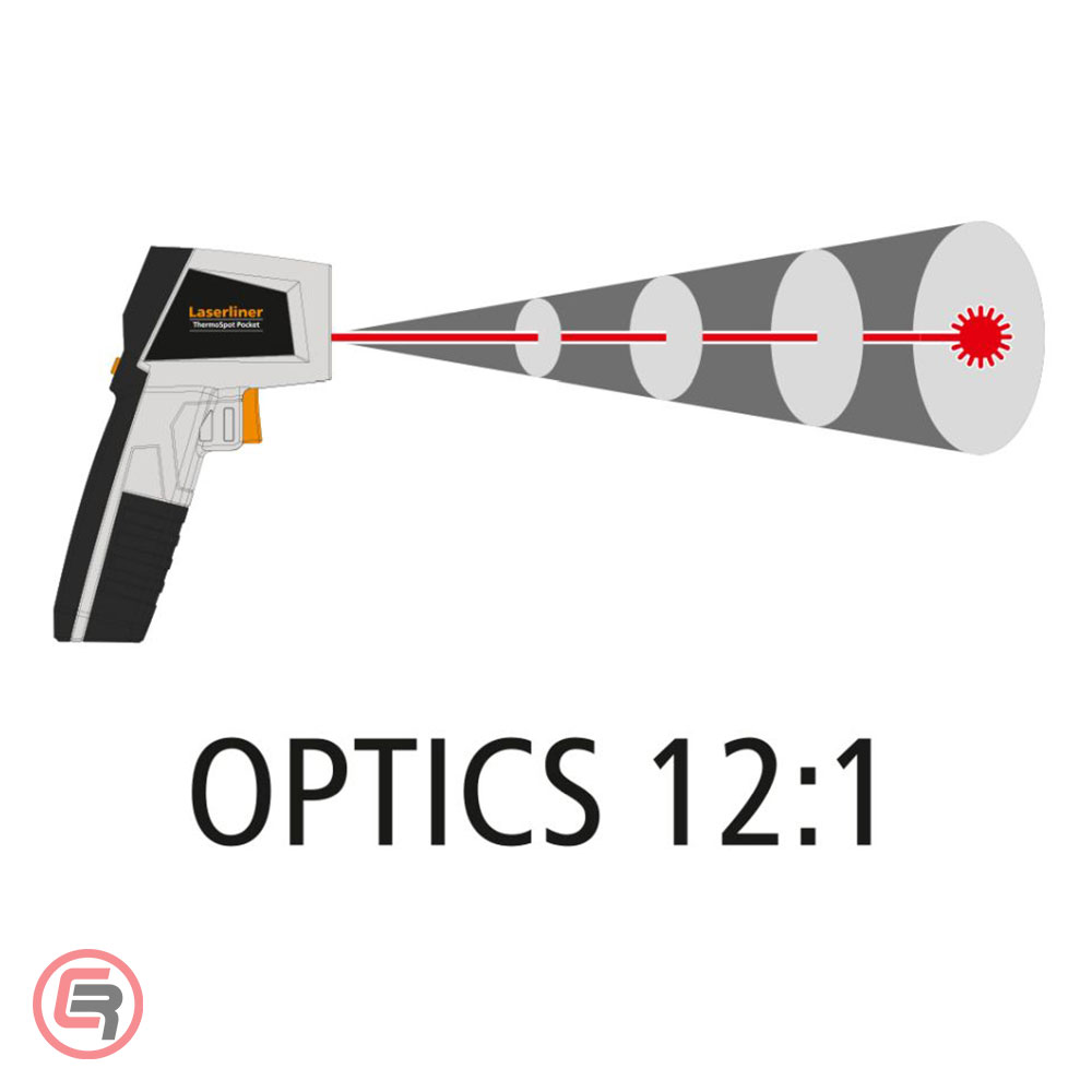 Laserliner Termometar Laserski ThermoSpot Laser -38°C ... 365°C – 082.040E - Slika 4