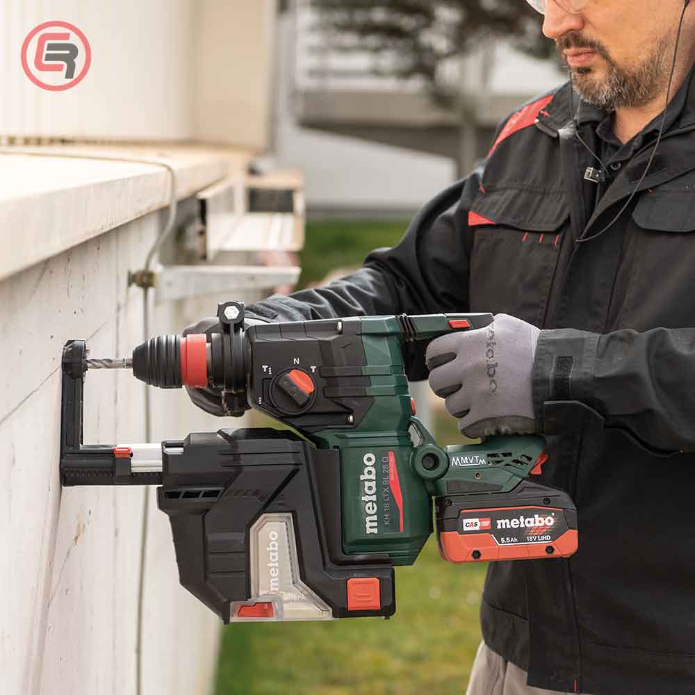 Metabo Čekić Kombinovani Aku KH 18 LTX BL 28 Q Set ISA 18V 2xAKU (5,5 Ah LiHD) ASC145 + metaBOX 185 XL – 601715930 - Slika 4