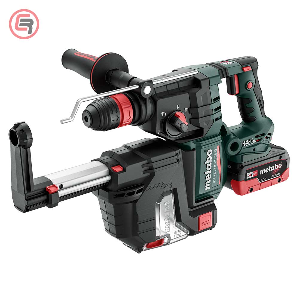 Metabo Čekić Kombinovani Aku KH 18 LTX BL 28 Q Set ISA 18V 2xAKU (5,5 Ah LiHD) ASC145 + metaBOX 185 XL – 601715930